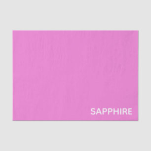 Papel De Seda Nombre de color rosa de zafiro