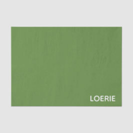 Papel De Seda Nombre de color verde de Loerie