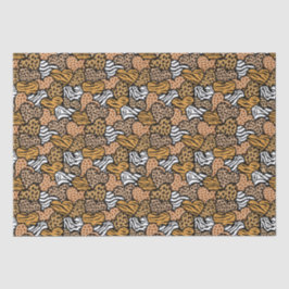 Papel De Seda Nombre de Corazones de impresión de animales jugue