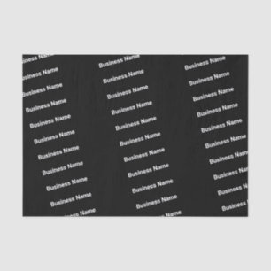 Papel De Seda Nombre de la empresa en texto en negrita con patró