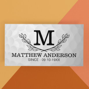 Papel De Seda Nombre del patrón de bola de golf personalizado Mo