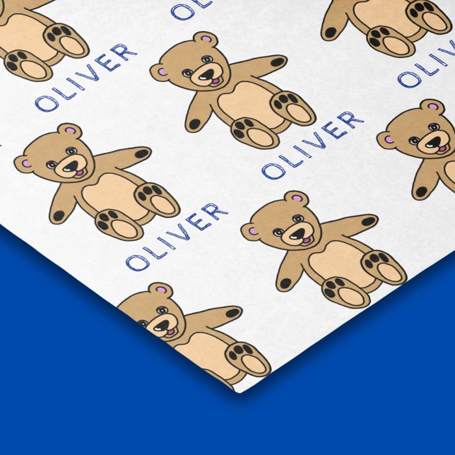 Papel De Seda Nombre del patrón de oso de peluche marrón (Subido por el creador)