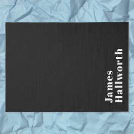 Papel De Seda Nombre moderno retro editable elegante (u otro tex