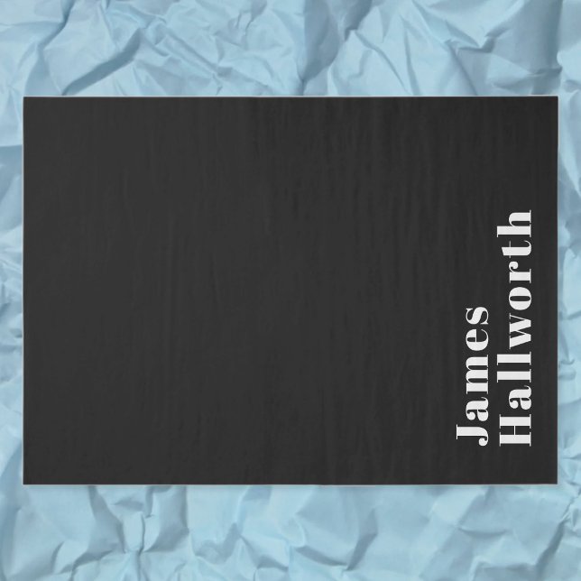 Papel De Seda Nombre moderno retro editable elegante (u otro tex (Subido por el creador)