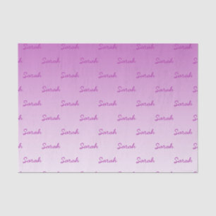 Papel De Seda Nombre modificable simple   Editable Cualquier col