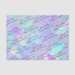 Papel De Seda Nombres de cualquier año de aniversario PurpleScri