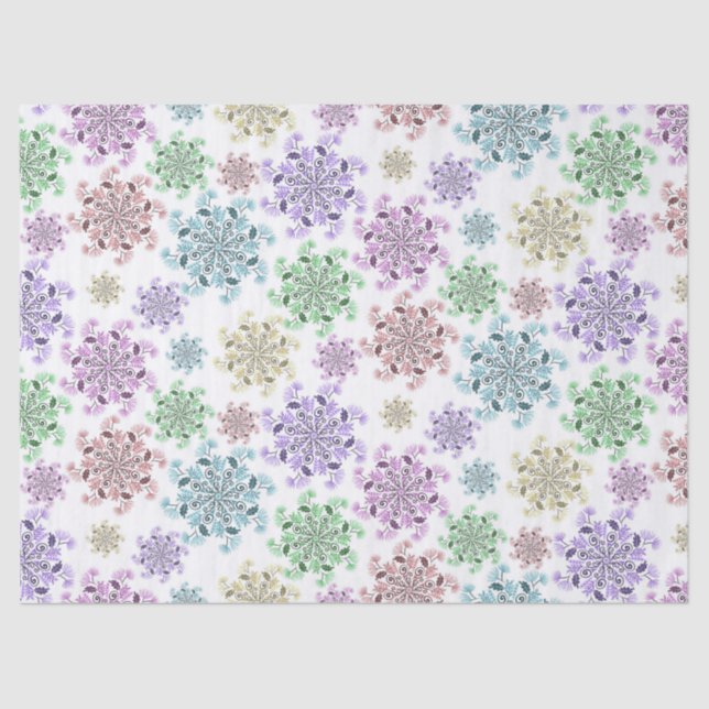 Papel De Seda Nordic Snow Garden  (Anverso)