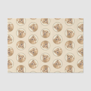 Papel De Seda Norfolk Terrier Pintura Cuta Original Mascota Perr