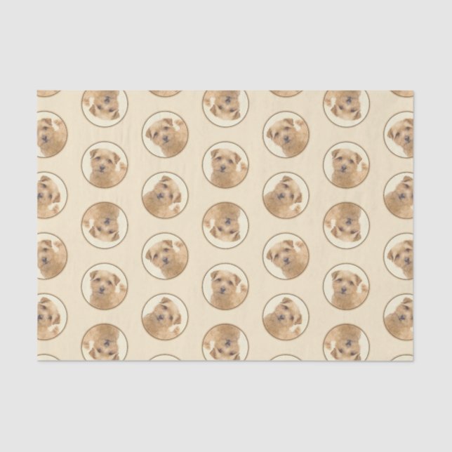 Papel De Seda Norfolk Terrier Pintura Cuta Original Mascota Perr (Anverso)