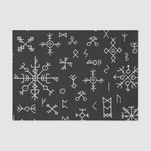 Papel De Seda Norse Runes (Anverso)