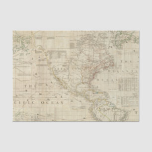 Papel De Seda Norte compuesto y Suramérica