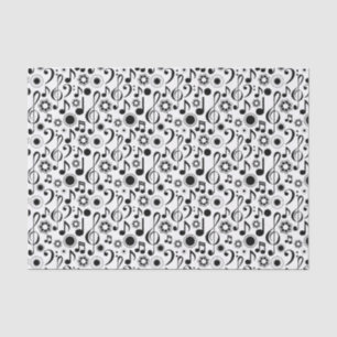 Papel De Seda Notas de música y Clefs