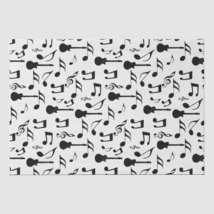 Papel De Seda Notas musicales - Diseño de la música Sheet