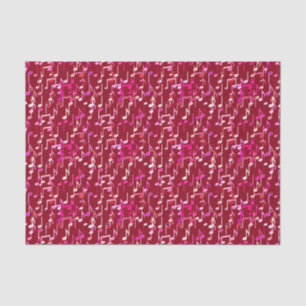 Papel De Seda Notas musicales impresas - burgundy, multi