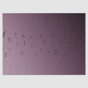 Papel De Seda Notas musicales Ombre Mauve