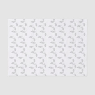 Papel De Seda Notas sobre la música de plata