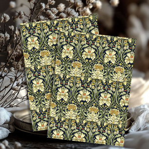 Papel De Seda Noveau Art Nouveau Morris colores pastel flores vi