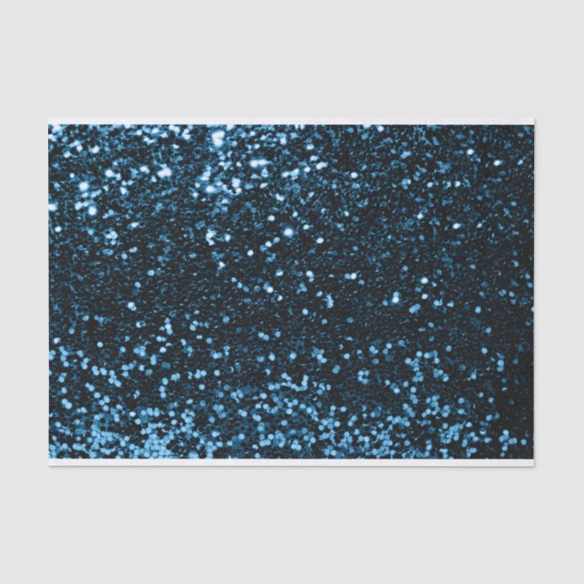 Papel De Seda Novia Azul Marina Brillo Dulce 16 (Anverso)