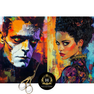 Papel De Seda Novia de Frankenstein Decoupage