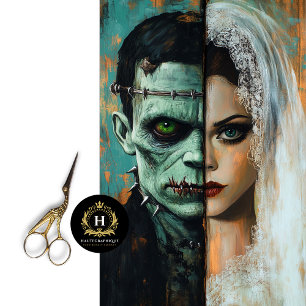 Papel De Seda Novia prometido monstruo de Frankenstein boda deco