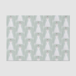 Papel De Seda Novia vestida de boda