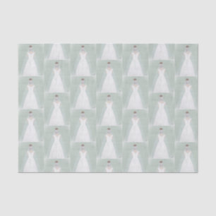 Papel De Seda Novia vestida de boda