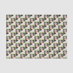 Papel De Seda Novia Vintage Boda Encaje Tema Amarillo y Gris