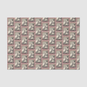 Papel De Seda Novia Vintage Perro Despedida de Soltera Rosa Polv