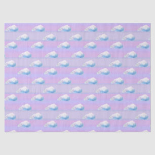 Papel De Seda Nube 9 Nublado Púrpura y Azul