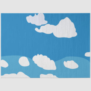 Papel De Seda Nube de cielo azul