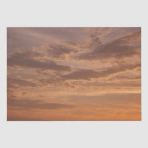Papel De Seda Nubes al Atardecer II Pastel Abstracto Naturaleza