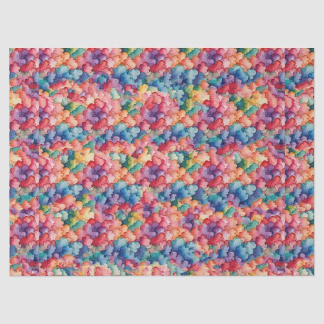 Papel De Seda Nubes arcoiris (Anverso)