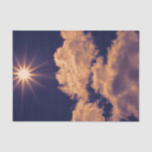 Nubes Blancas Cielo Azul Atardecer Hermoso