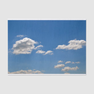 Papel De Seda Nubes blancas en el cielo azul