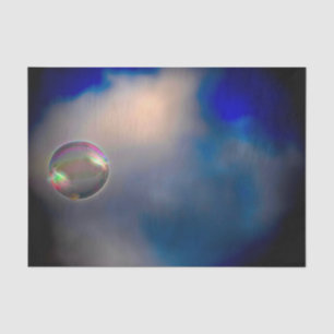 Papel De Seda Nubes Burbuja Hermoso Azul Blanco Cielo Oscuro