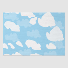 Papel De Seda Nubes de cielo azul
