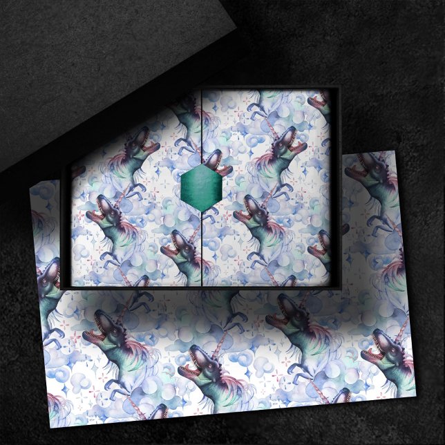 Papel De Seda Nubes de Dinocorn | Dinosaurio Cuerno de Unicornio (Subido por el creador)