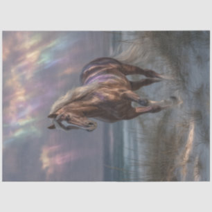 Papel De Seda Nubes irlandesas de caballo desmoronadas Belleza m