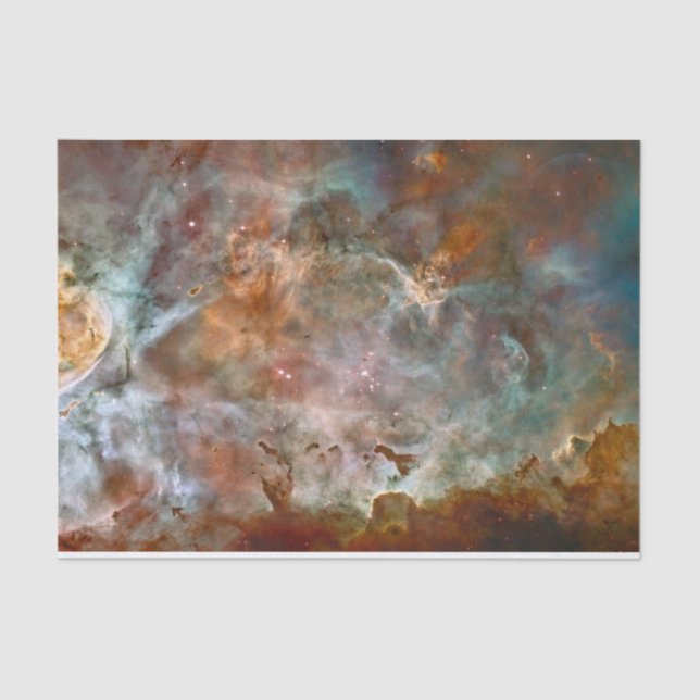 Papel De Seda Nubes oscuras de Carina Nebula Hubble Space (Anverso)