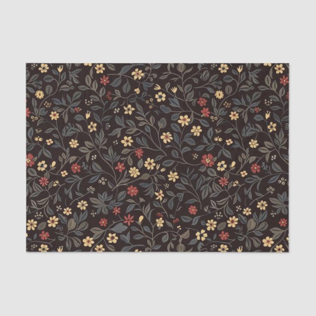 Papel De Seda Núcleo de la cabaña floral (Anverso)