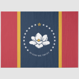 Papel De Seda Nueva bandera de estado de Mississipi
