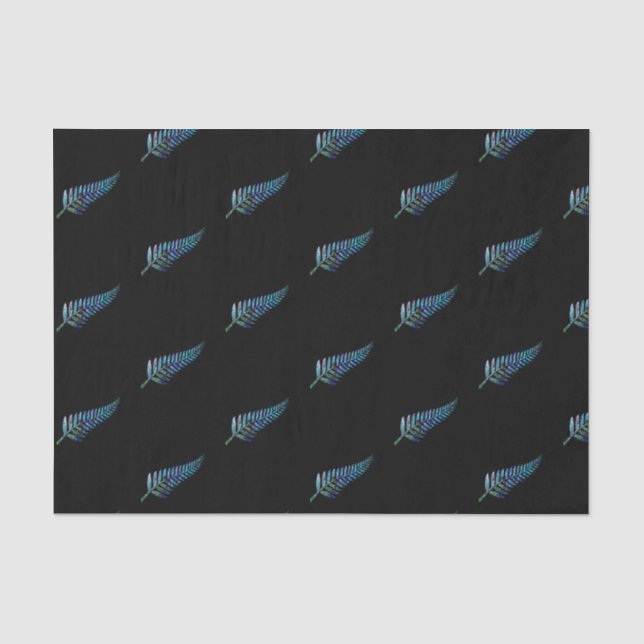 PAPEL DE SEDA NUEVA ZELANDA HELECHO SIMPLE PAUA (Anverso)