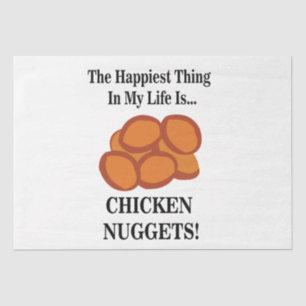 Papel De Seda Nugget de Pollo Comida Rápida Divertido Nugget de 