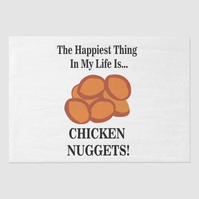 Papel De Seda Nugget de Pollo Comida Rápida Divertido Nugget de  (Anverso)