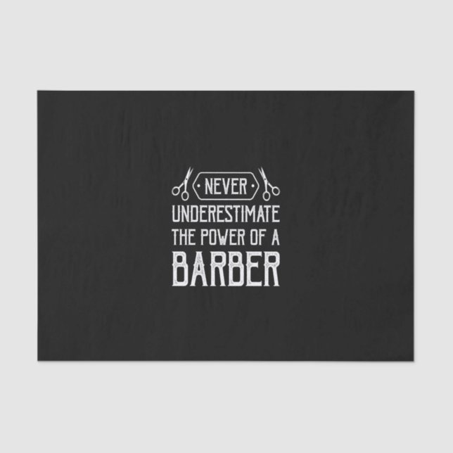 Papel De Seda nunca subestimar el poder de un barbero (Anverso)