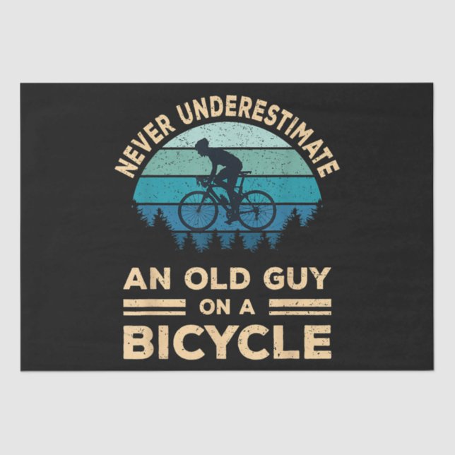 Papel De Seda Nunca Subestimes A Un Viejo En Una Bicicleta Graci (Anverso)