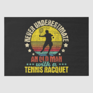 Papel De Seda Nunca Subestimes A Un Viejo Hombre - Tennis Racket