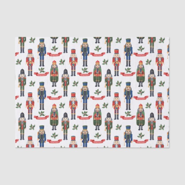 Papel De Seda Nutcrackers navidades (Anverso)
