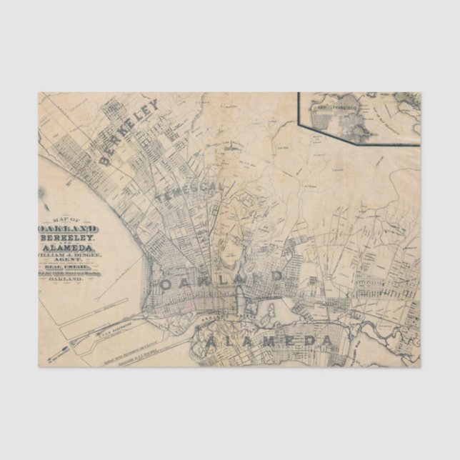 Papel De Seda Oakland, Berkeley, Alameda (Anverso)