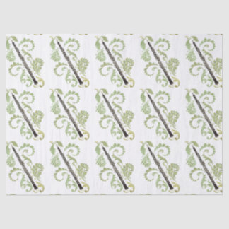 Papel De Seda Oboe y follaje